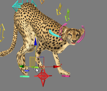 3d модель гепарда
